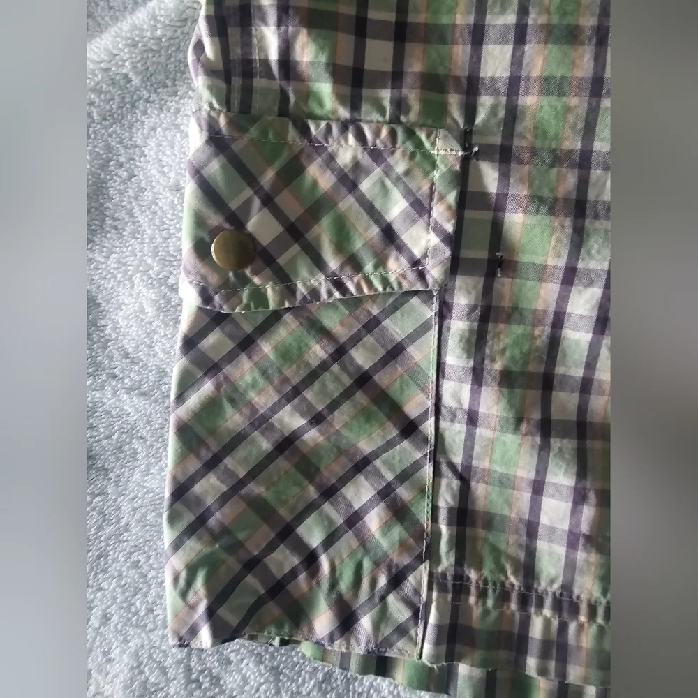 Tommy Hilfiger Men’s Plaid Lounge Swim Shorts Size L Drawstring Elastic Waist